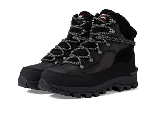 HUNTER Explorer Leather Womens Boots 39 EU Black von HUNTER