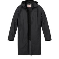 HUNTER Herren Regenmantel schwarz PU unifarben von Hunter