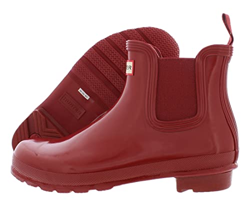 HUNTER Original Chelsea Gloss Military Red 10 M von HUNTER