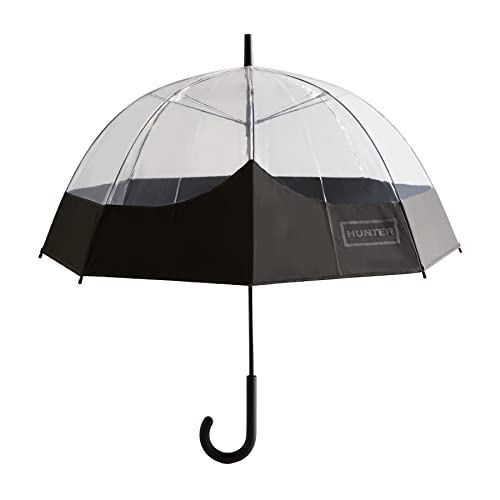 HUNTER Transparent Moustache Bubble Umbrella One Size Black von Hunter