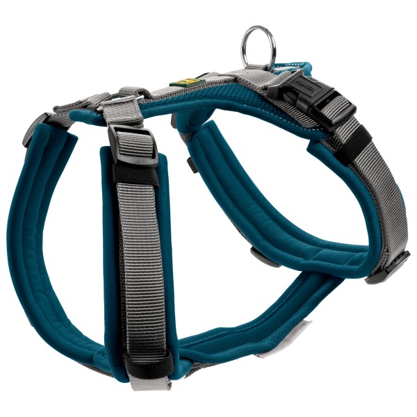 Hunter - Geschirr Maldon - Hundegeschirr Gr Hals 38-62 cm - Bauch 37-53 cm blau/grau von Hunter