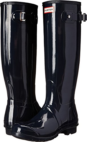 Hunter Gloss Tall, Damen Gummistiefel, Blau, 40-41 EU von HUNTER