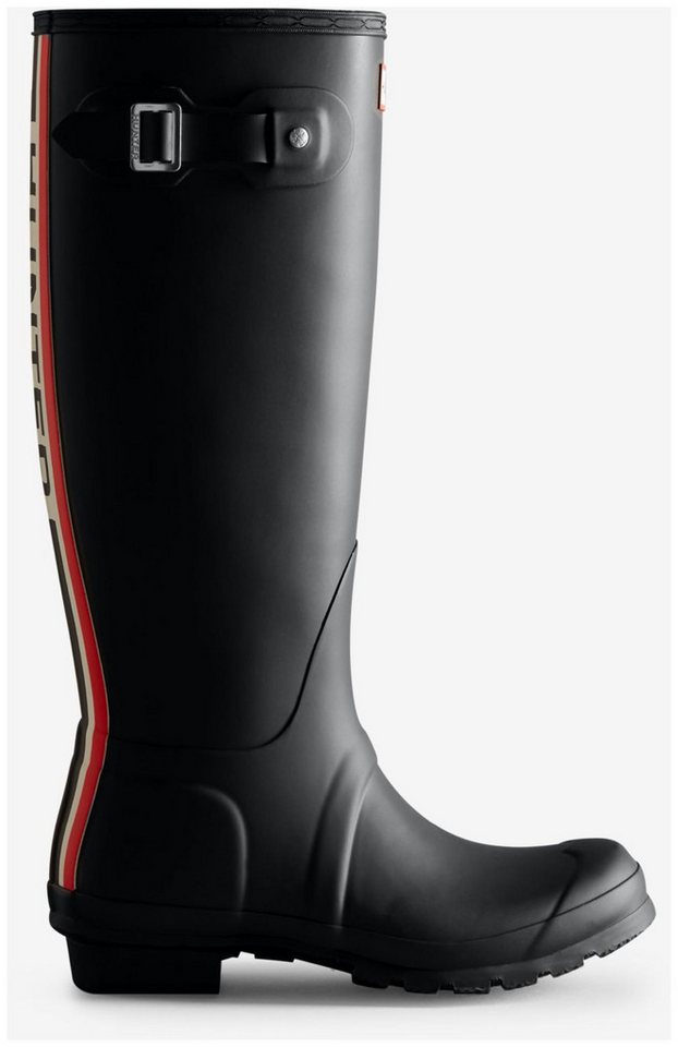 Hunter Hunter Original Tall Tri Colour Logo Boot Black Sneaker von Hunter