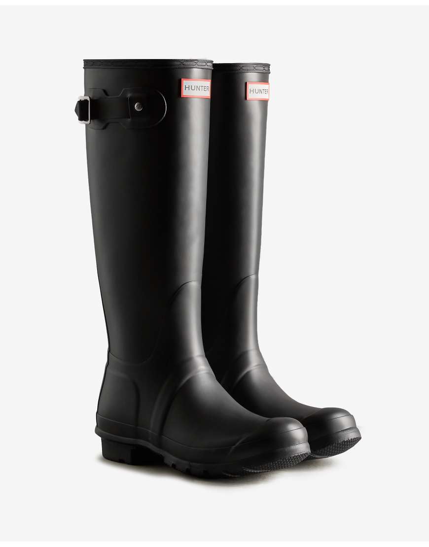 Hunter Original Tall - Gummistiefel in Schwarz mit hohem Schaft von Hunter