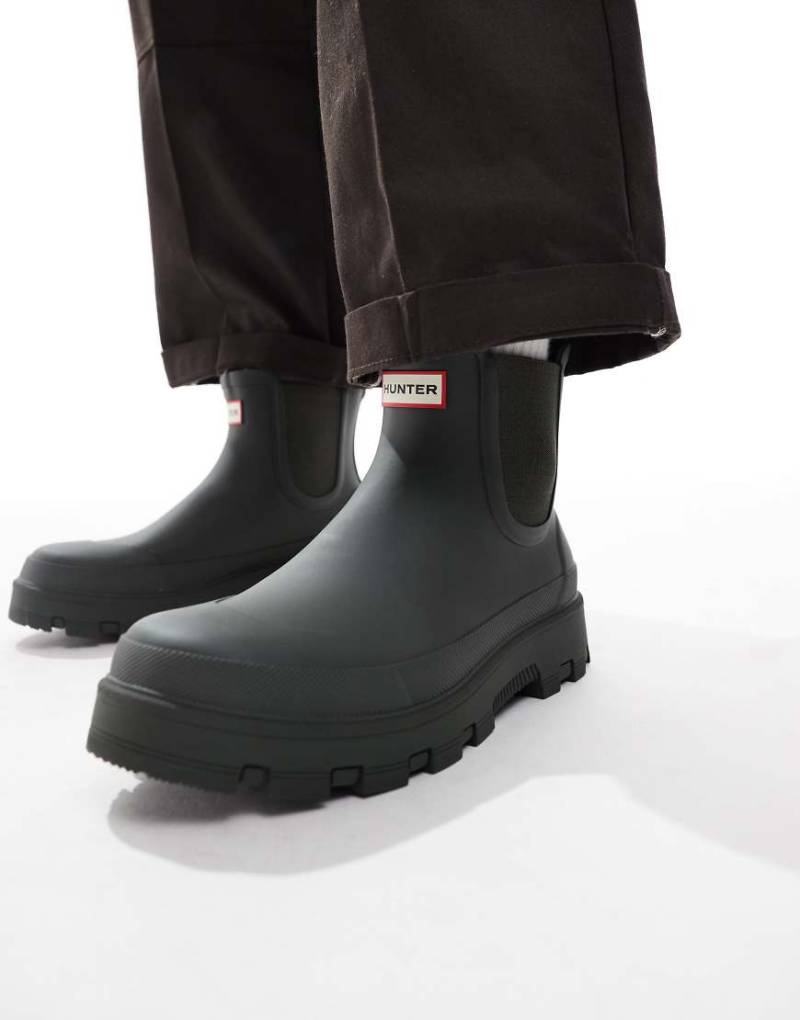 Hunter - Unisex - Elements - Chelsea-Stiefel in Khaki-Grün von Hunter