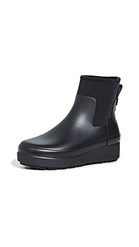 Hunter Womens Refined Creeper Neo Chelsea schwarz, Größe 40/41 von HUNTER