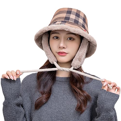 HunterBee Bucket Hat Damen Winter wasserdichte Eimerhüte für Frauen Mädchen Regenhut Fischerhüte für Damen mit Regenhut Damen von HunterBee