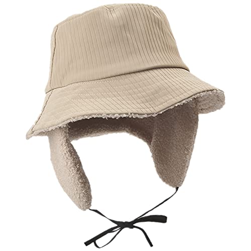 HunterBee Winter wasserdichte Eimerhüte für Frauen Mädchen Regenhut Fischermütze mit Ohrenklappen Damen Cloche Fisherman Fishing Caps von HunterBee