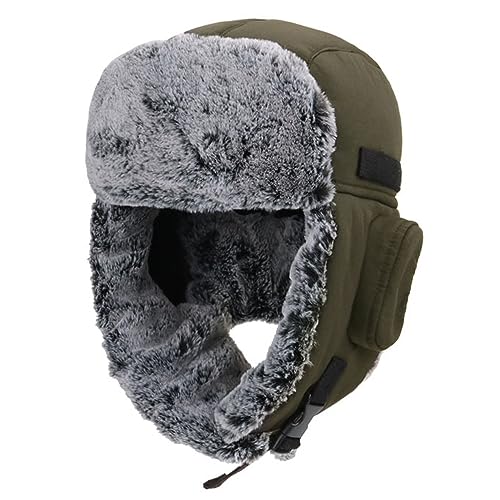 Winter Warm Trapper Jagd Hut Ohrenklappen Trooper Russisch Mütze Maske Ushanka Pelzmützen Männer Frauen von HunterBee