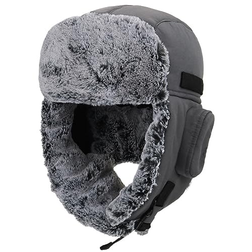 Winter Warm Trapper Jagd Hut Ohrenklappen Trooper Russisch Mütze Maske Ushanka Pelzmützen Männer Frauen von HunterBee