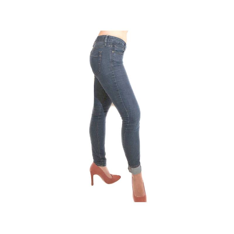 Dark Denim Skinny Stretch Zigarette Jeans von HunterHunted