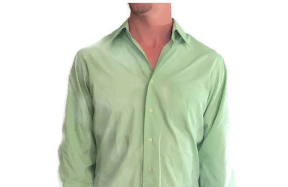 Herren Hell Neon Grün Button-Down Oxford Kleid Shirt von HunterHunted