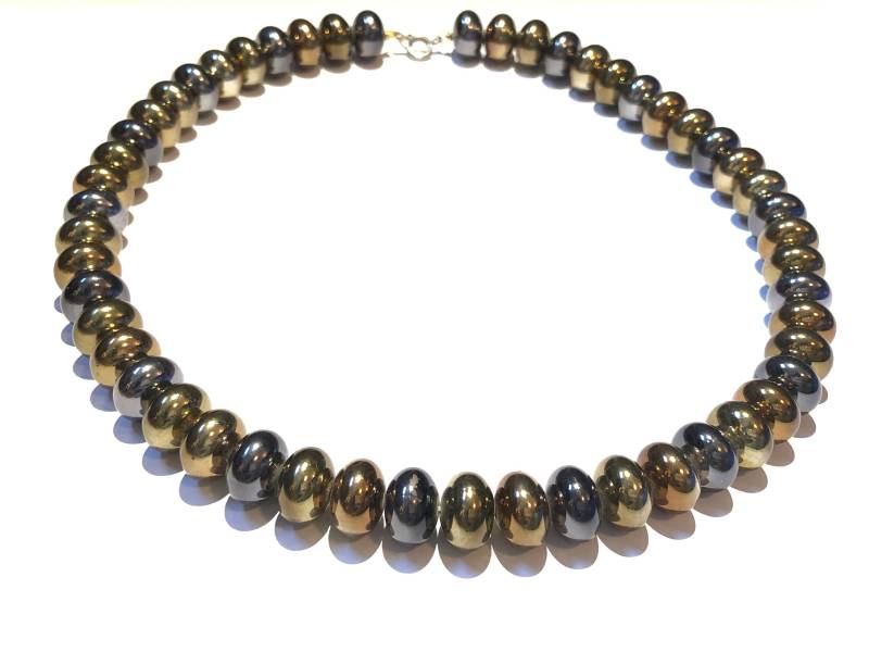 string Von Metallen Perlen Halskette von HunterHunted