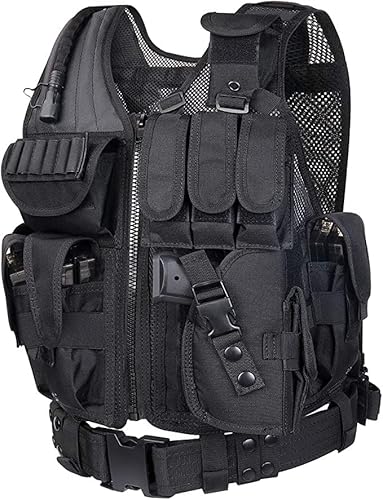 Hunting Explorer 600D Polyester militärische Ausrüstung Airsoft taktische Weste für militärische Kampftraining, CS, Paintballschießen und andere Airsoft-Kampfwesten. von Hunting Explorer