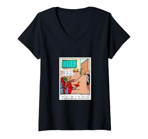 Damen Duck Channel Surfing Bird Couch Kartoffeljagd Geschenk T-Shirt mit V-Ausschnitt Damen Duck Channel Surfing Bird Couch Kartoffeljagd Geschenk T-Shirt mit V-Ausschnitt von Hunting Gifts