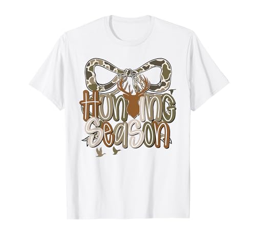Camo Kokette Bogen Hirsch Jagd Ente Jagd Frauen Mädchen Kinder T-Shirt Camo Kokette Bogen Hirsch Jagd Ente Jagd Frauen Mädchen Kinder T-Shirt von Hunting Outfits Funny Gifts Women Men
