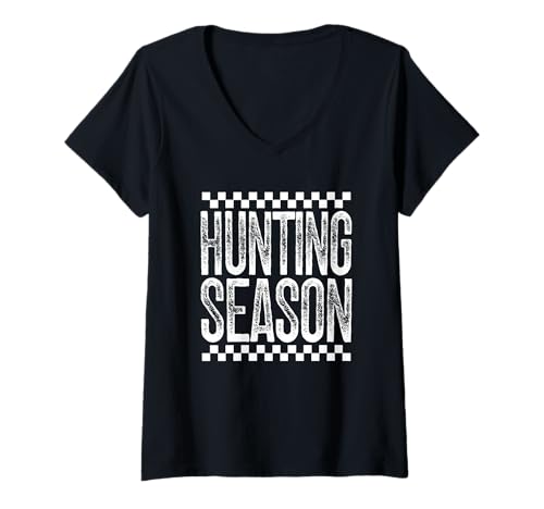 Damen Jagdsaison Wüste Jagd Frau Hirsch Ente Jagd Geschenk T-Shirt mit V-Ausschnitt Damen Jagdsaison Wüste Jagd Frau Hirsch Ente Jagd Geschenk T-Shirt mit V-Ausschnitt von Hunting Season T-Shirt Co.