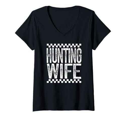 Damen Verlassene Jagdfrau, Hirschjagd, Geschenk zur Entenjagd T-Shirt mit V-Ausschnitt Damen Verlassene Jagdfrau, Hirschjagd, Geschenk zur Entenjagd T-Shirt mit V-Ausschnitt von Hunting Wife T-Shirt Co.