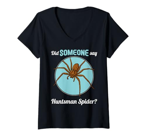 Damen Huntsman Spider Riesenkrabbenspinne T-Shirt mit V-Ausschnitt Damen Huntsman Spider Riesenkrabbenspinne T-Shirt mit V-Ausschnitt von Huntsman Spider Riesenkrabbenspinne Tier Shop