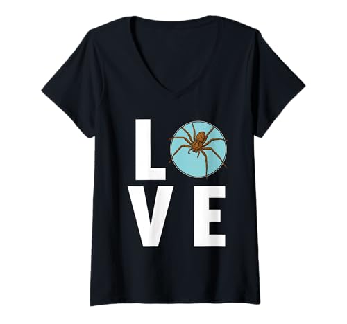 Damen Huntsman Spider Riesenkrabbenspinne T-Shirt mit V-Ausschnitt Damen Huntsman Spider Riesenkrabbenspinne T-Shirt mit V-Ausschnitt von Huntsman Spider Riesenkrabbenspinne Tier Shop