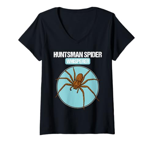Damen Huntsman Spider Riesenkrabbenspinne T-Shirt mit V-Ausschnitt Damen Huntsman Spider Riesenkrabbenspinne T-Shirt mit V-Ausschnitt von Huntsman Spider Riesenkrabbenspinne Tier Shop