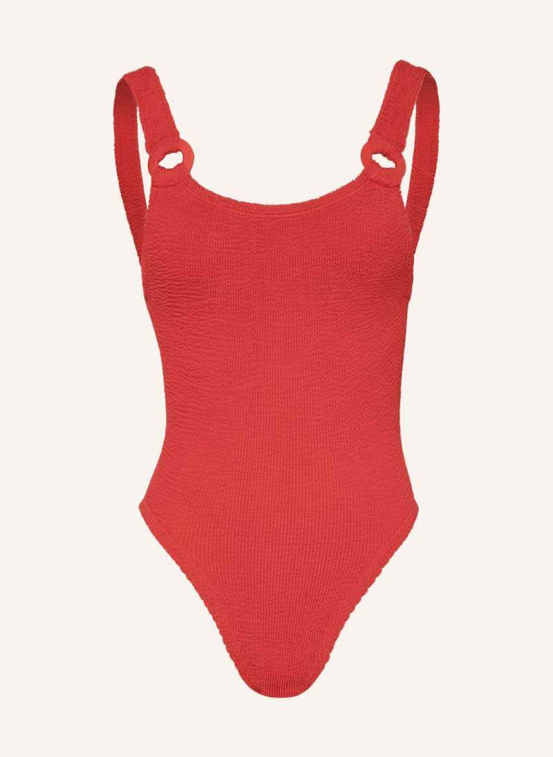Hunza G Badeanzug Domino rot von Hunza G