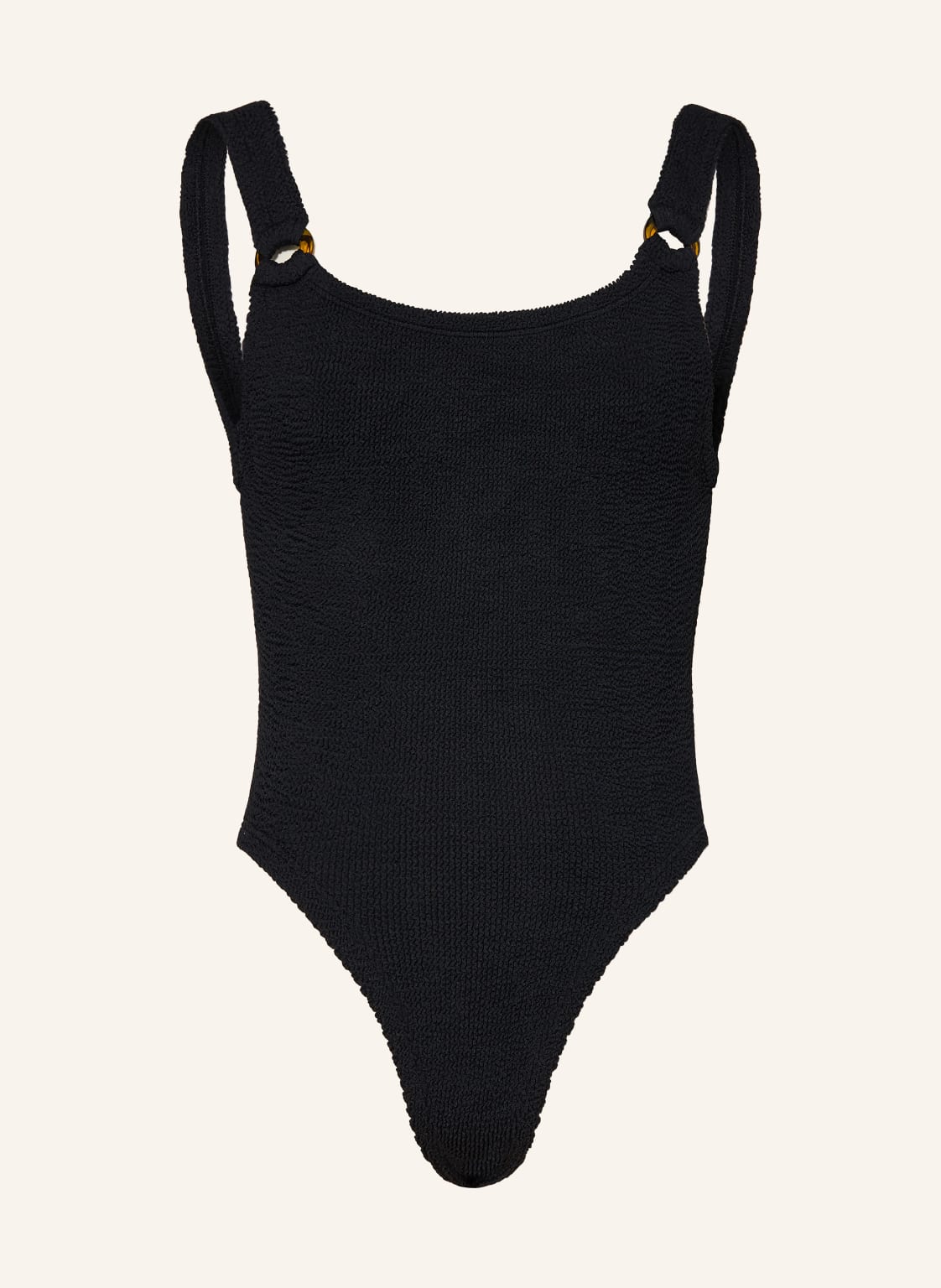 Hunza G Badeanzug Domino schwarz von Hunza G