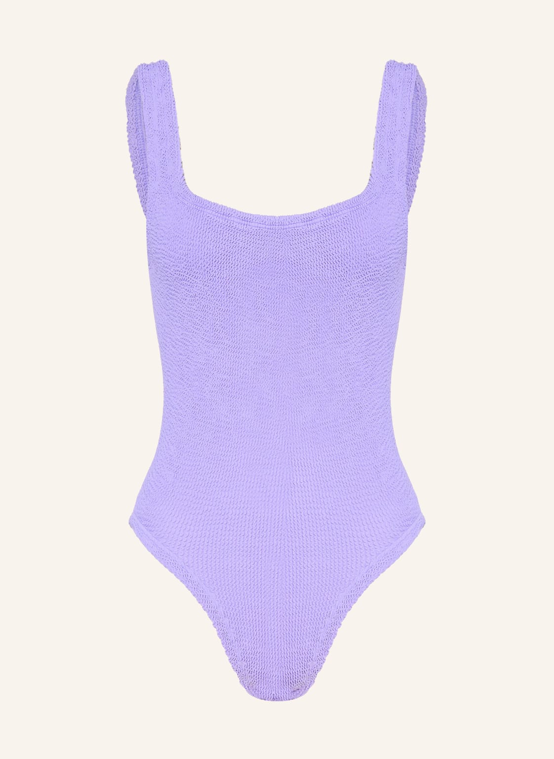 Hunza G Badeanzug Square Neck lila von Hunza G