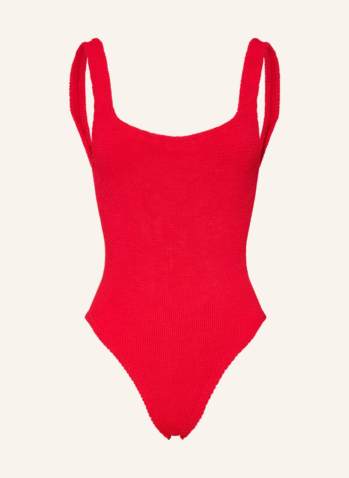 Hunza G Badeanzug Square Neck rot von Hunza G