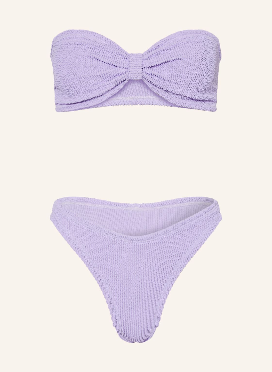 Hunza G Bandeau-Bikini Jean lila von Hunza G