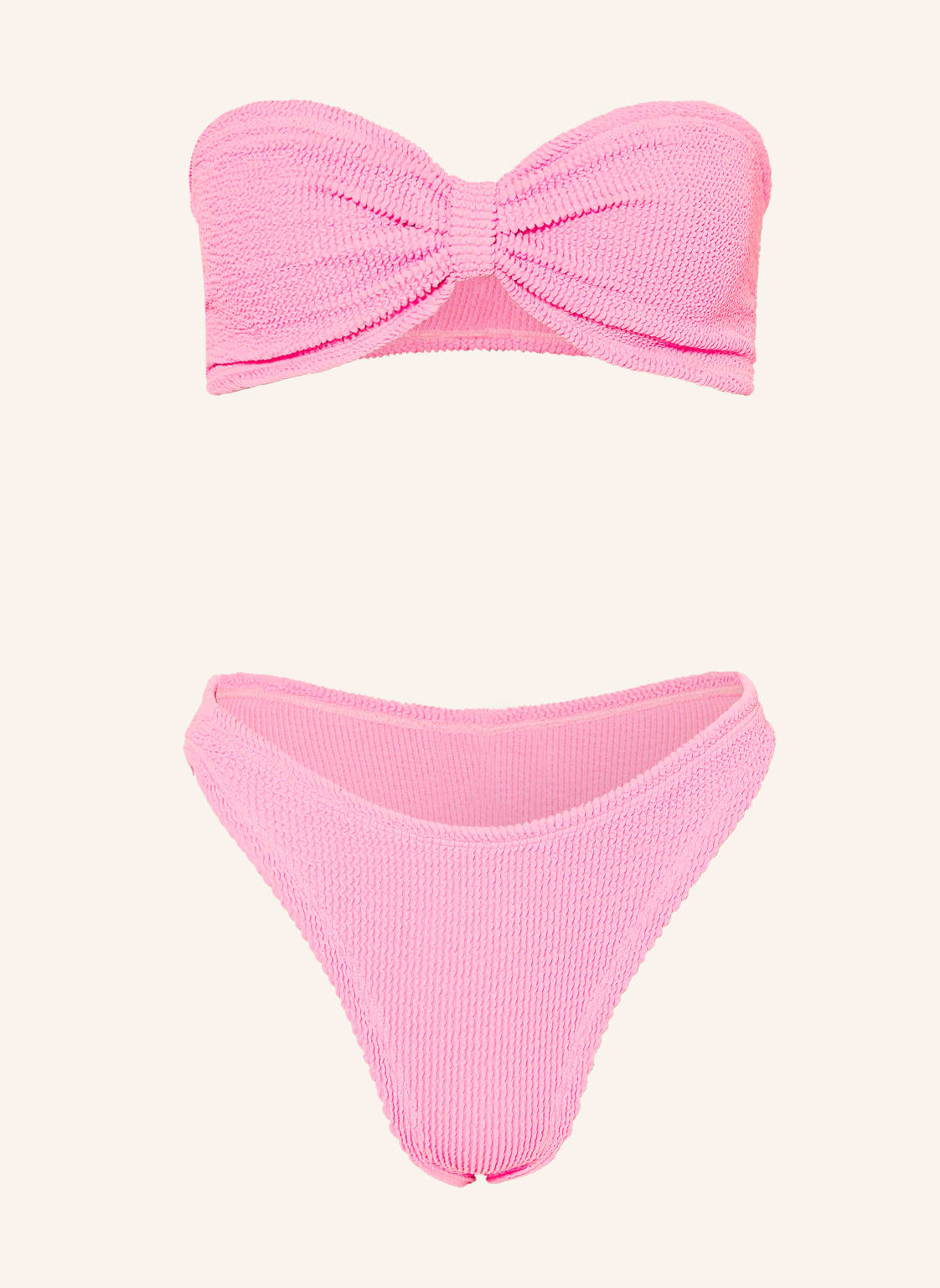 Hunza G Bandeau-Bikini Jean pink von Hunza G