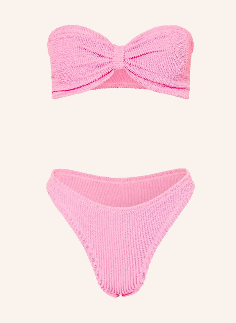 Hunza G Bandeau-Bikini Jean pink von Hunza G