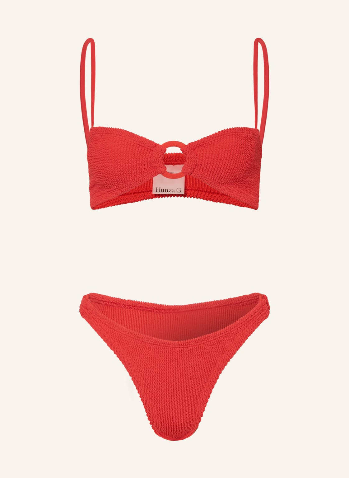 Hunza G Bustier-Bikini Misty rot von Hunza G