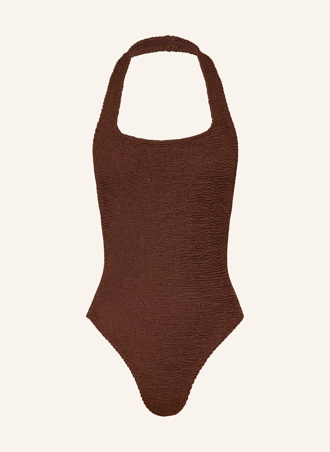 Hunza G Neckholder-Badeanzug Sandy braun von Hunza G