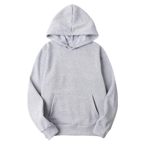 Damen Sweatshirt Hoodie Frauen Sweatshirt Pullover Oberteile Langarmshirt Kapuzenpullover Mode-Bequem-Casual Pulli Mit Kordel Und Taschen Teenager Mädchen Kapuzenpullover Coole von Huoghebg