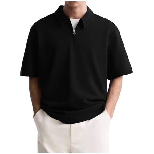 Herren Poloshirt Kurzarm Sale, Tshirt Herren Baumwolle Aktiv Poloshirt Revers Reißverschluss Sommer T-Shirt Polohemd Golf Shirts Sportshirt Tennis Männer Business T-Shirts Casual Einfarbig Oberteile Herren Poloshirt Kurzarm Sale, Tshirt Herren Baumwolle Aktiv Poloshirt Revers Reißverschluss Sommer T-Shirt Polohemd Golf Shirts Sportshirt Tennis Männer Business T-Shirts Casual Einfarbig Oberteile von Huoghebg