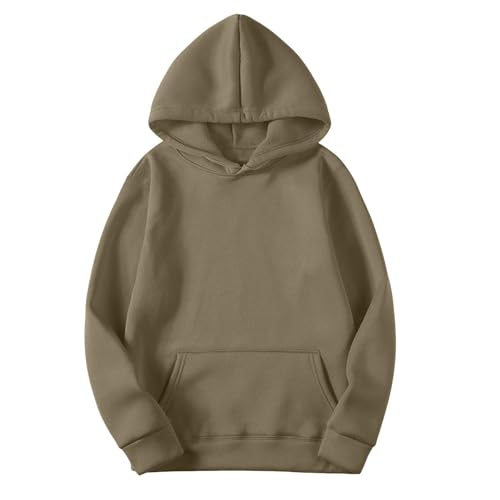 Huoghebg Sweatshirt Damen Mit Kapuze Befristetes Kapuzenpullover Frauen Casual Sweatshirt Mit Kapuze und Tasche Schlank Kapuzenpulli übergangs Hoody Oberteile Bequem Pullover Klassisch Langarmshirt von Huoghebg