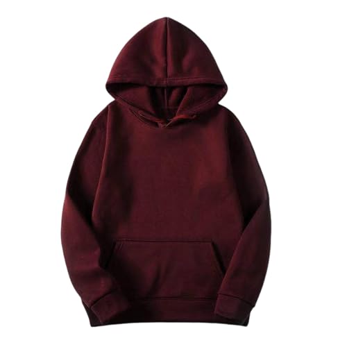 Huoghebg Sweatshirt Damen Mit Kapuze Befristetes Kapuzenpullover Frauen Casual Sweatshirt Mit Kapuze und Tasche Schlank Kapuzenpulli übergangs Hoody Oberteile Bequem Pullover Klassisch Langarmshirt von Huoghebg