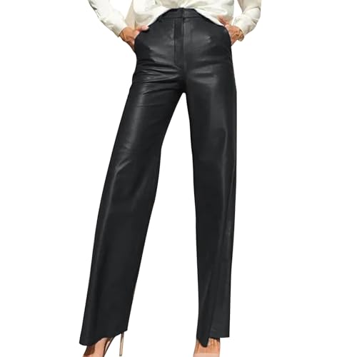 Lederhose Damen Leather Trousers Gerade Geschnittene Weitem Bein Kunstleder Lederoptik High Waist Straight Leg Lederhose Stretch Leggings Mattem Leder Slim Fit Kunstlederhose Stylish Everyday Leisure Lederhose Damen Leather Trousers Gerade Geschnittene Weitem Bein Kunstleder Lederoptik High Waist Straight Leg Lederhose Stretch Leggings Mattem Leder Slim Fit Kunstlederhose Stylish Everyday Leisure von Huoghebg
