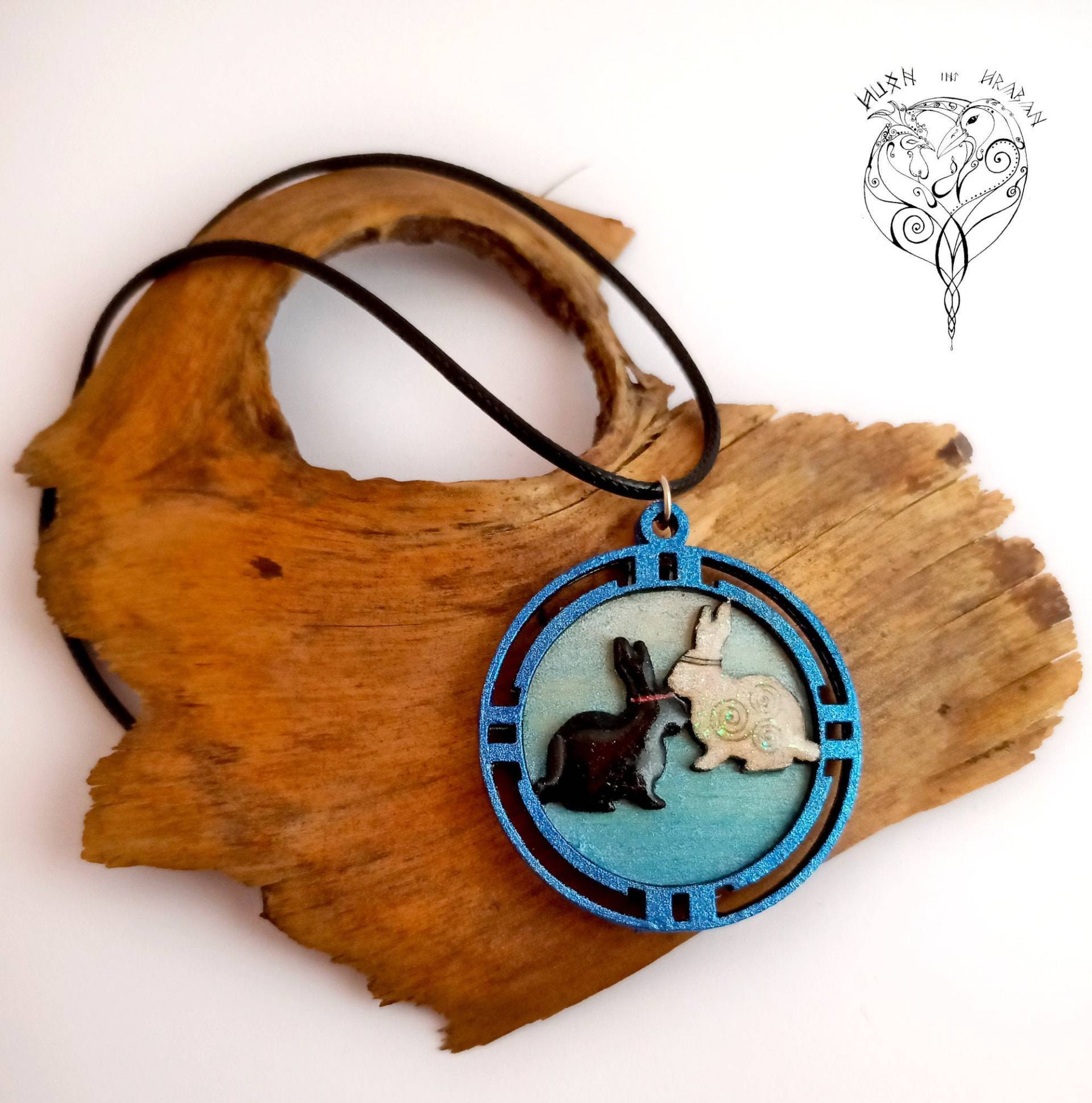 Wangxian Inspired Cloud Bunny Necklace von HuonIntHraban