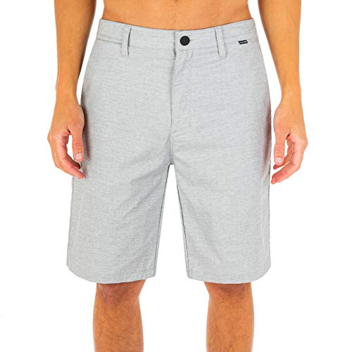 Hurley Herren H2o-dri Breathe 21" Walkshort Shorts, Wolf Grey, 34 von Hurley