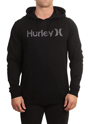 Hurley Men's Herren One and Only Solid Summer Pullover Hoodie, Schwarz, L von Hurley