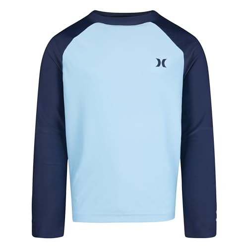 Hurley Boys Hrlb UPF Tricot Raglan Top Unterhemd, Blue Gaze, M von Hurley