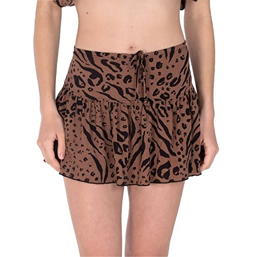 Hurley Damen Animix Mini Skirt Rock, Latte, L von Hurley