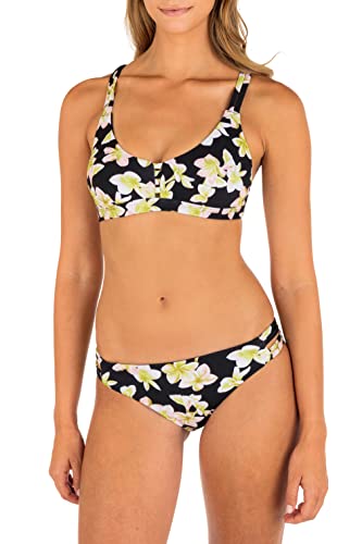 Hurley Damen Bikini Surf Top, Plumeria Multi, XL von Hurley