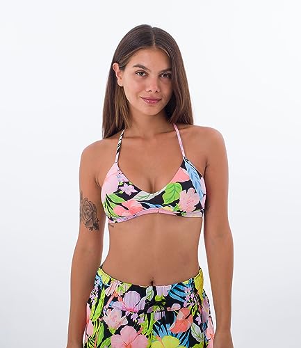 Hurley Damen Sunset District Bikinioberteil, Verstellbar Bikini, Schwarz, XS von Hurley