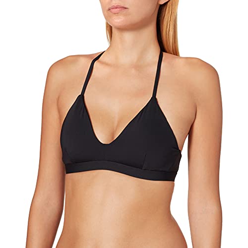 Hurley Damen W Adjustable Top Teil von Oben Bikini, Schwarz/Weiß/Or Newsprint, L von Hurley