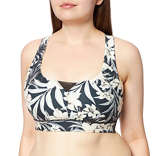 Hurley Damen W Med Impact Bra Surf Tops, Schwarz, Hawaiian, L von Hurley