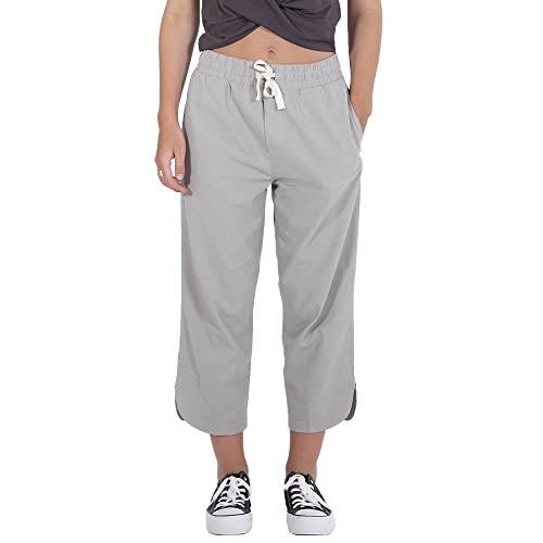 Hurley Damen W Stape Midi Length Mineral Wash Pant Hose, Grün Milieu, XS von Hurley