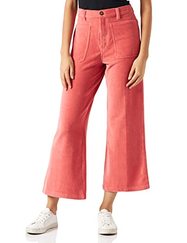 Hurley Damen W Wide Leg Corduroy Midi Pant Lässige Hose, Blassrosa, XS von Hurley